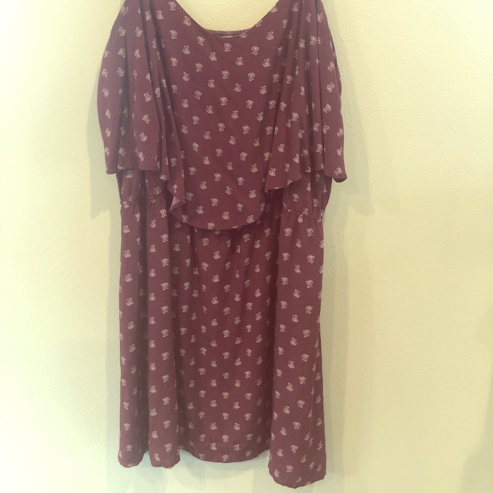 Burgundy Mini Dress
